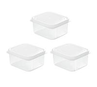 Récipients de Congélateur avec Couvercles 3 Pièces de Stockage des Aliments Boîtes Réutilisables de 200 Ml pour le Congélation du Magasin de Préparation