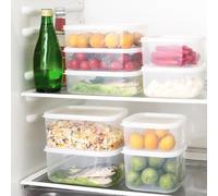 Récipients de conservation des aliments transparents qui passent au micro-ondes, pour garder vos aliments organisés et frais partout où vous allez (1400 ml)