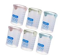 Récipients de cuisine transparents scellés pour organiser les céréales, les noix et les ingrédients de cuisson, faciles à nettoyer, passent au lave-vaisselle, boîtes de rangement pour aliments secs
