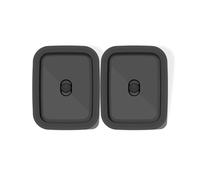 Weber Boîtes de rangement Works 3400260, lot de 2 inox 1,8 L, couvercles hermétiques Argent/Noir