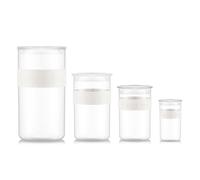Récipients de stockage BODUM PRESSO 4 x 0,25 / 3 x 0,6 / 3 x 1L / 2 x 2L - Blanc