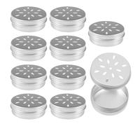 Récipients de travail parfumés pour chiots - Aluminium 6,7 x 7,7 x 2,5 cm | Travail parfumé pour chien | Boîte d'entraînement au parfum pour l'entraînement du nez, pratique de l'obéissance