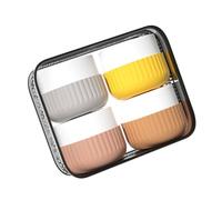 Récipients de voyage pour produits de toilette, pots à crème en silicone avec sac transparent, accessoires de voyage pour cosmétiques, visage, corps, crème pour les mains, produits de toilette