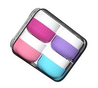 Récipients de voyage pour produits de toilette, pots à crème en silicone avec sac transparent, accessoires de voyage pour cosmétiques, visage, corps, crème pour les mains, Ensemble de mélange de