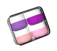Récipients de voyage pour produits de toilette, pots à crème en silicone avec sac transparent, accessoires de voyage pour cosmétiques, visage, corps, crème pour les mains, produits de toilette