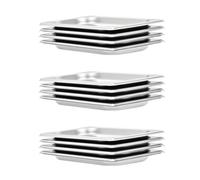 Récipients Gastronorm 12 pcs GN 1/4 20 mm Acier inoxydable - VIDAXL - Plateau de cuisson empilable