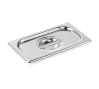 Récipients Gastronorm / Récipients GN, GN 1/4, Série 70, Profondeur au choix : Couvercle GN 1/4, avec évidement pour cuillère Variante : Couvercle GN 1/4, avec évidement pour cuillère