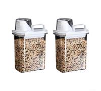 Récipients hermétiques multi-usages avec tasse à mesurer intégrée et bec verseur pour plus de commodité (moyen)