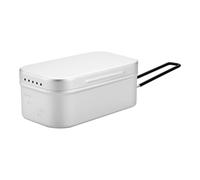 Récipients pour déjeuner en aluminium léger et portable avec poignée | En aluminium, avec poignées pliables pour travail et plein air, pique-niques, randonnées, adultes