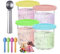 Récipients pour machine à glace - Ninja Creamy Deluxe - Lot de 4 - 680 ml - Sans BPA - Colorés