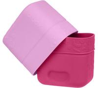 Récipients pratiques en silicone pour des en-cas sains, 2 pièces en Berry - idéal pour le stockage, le transport et le service !