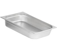 Récipients repas GN 1/1, Hauteur 100 mm, Récipients gastronomiques en acier inoxydable, Conviennent pour chafing dishes