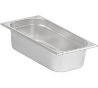 Récipients repas GN 1/3, Hauteur 100 mm, Récipients gastronomiques en acier inoxydable, Conviennent pour chafing dishes