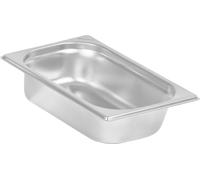 Récipients repas GN 1/4, Hauteur 65 mm, Récipients gastronomiques en acier inoxydable, Conviennent pour chafing dishes