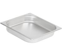 Récipients repas GN 2/3, Hauteur 65 mm, Récipients gastronomiques en acier inoxydable, Conviennent pour chafing dishes