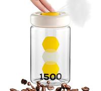 Récipients sous vide pour le stockage des aliments, récipient de stockage du café,Pots scellés de type presse | Récipients hermétiques de stockage de nourriture, récipients de stockage de sucre de far