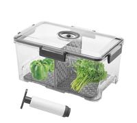 Récipients Sous Vide Pour Le Stockage Des Aliments - Récipients Alimentaires Sous Vide Avec Pompe | Récipients Alimentaires Transparents Et Hermétiques Avec Séparateur Et Couvercle