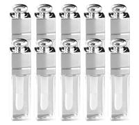 Récipients transparents à lèvres à lèvres, tubes de brillant à lèvres à lèvres à 10 pcs, tubes de brillant à lèvres rechargeables de 3 ml, récipients de brillant à lèvres à lèvres transparentes, tube