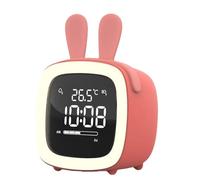 Récit d'alarme pour Digital Cartoon Alarm avec LED Light Light, entraîneur endormi pour Les | Réveil rechargé avec Fonction de répétition, minuterie et Sommeil pour Les Chambres, Table