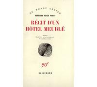 Récit d'un hôtel meublé - Hermann Peter Piwitt - Gallimard - broché - Livre