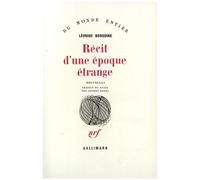 Récit D'une Époque Étrange | Occasion