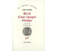Récit D'une Époque Étrange | Occasion