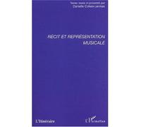 Récit Et Représentation Musicale | Occasion