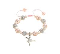 Récital de danse pour jeunes filles - Bracelet de danse pour les amateurs de danse - Ballerine pour petite danseuse de ballet - Compétition d'école de danse - Pour femme, A, Polyester, Pas de gemme