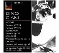 Récital Du 30 Octobre 1969 : Oeuvres De Mozart, Beethoven, Schubert, Chopin