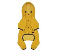 RécitAn de Chiens | Puppy Jaune léger de Petits vêtements, imperméable Chien avec Capuche, pour Noël d'hiver Halloween Snow Walking Hunting Thanksgiving Outdoor Rainy
