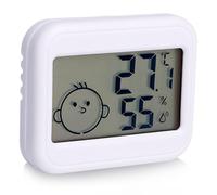 Recitem Lot de 4 thermomètres numériques hygromètre - Thermomètre intérieur et extérieur - Mini hygromètre - Pour chambre de bébé, salon, chambre d'animal domestique