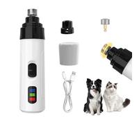 Recitem Ponceuse à griffes pour chiens - 2 vitesses - Électrique rechargeable - Soin des griffes et lissage sans douleur - Pour petits, moyens, grands chiens et chats