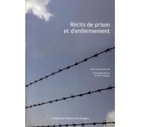 Recits de prison et d enfermement - Pur - Pu.angers - broché - Essai