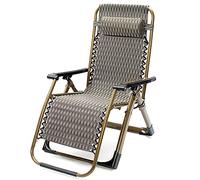 Reclineur extérieur en aluminium gris, lit solaire pliable avec appui-tête mobile, fauteuil de salon pour étude de balcon Room Office Game Room Lounge Progression