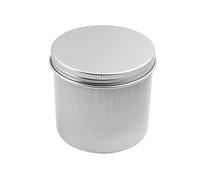 Recogwood Bocaux ronds en aluminium de 250 ml, boîtes de rangement vides en métal, boîtes de rangement pour échantillons cosmétiques, échantillons avec couvercle à vis pour loisirs créatifs, poudre,