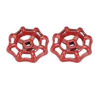Recogwood Lot de 2 valves de poignée de roue de robinet, poignée de remplacement de roue de vanne de porte, tuyau de robinet extérieur, poignée de roue de bibb, broche carrée 7 x 7 mm, roue extérieure