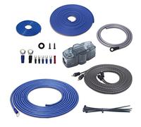 RECOIL RCK-4 Kit de Câblage Amplificateur Voiture Complet 4 AWG (25mm²) - Câble Audio Voiture RCA OFC + Alimentation CCA, Kit Câbles pour Ampli Basses, Compatible La Plupart des Voitures