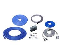 RECOIL RCK-8 Kit de Câblage Complet Amplificateur Voiture 8 AWG (10mm²) - Câble Audio RCA OFC + Alimentation CCA, Kit Câbles pour Ampli Basses, Compatible La Plupart des Voitures