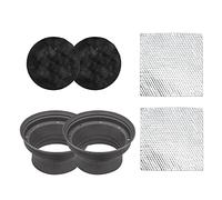 RECOIL SPB65-DM Protecteur Silicone Haut-Parleur 16,5cm Pliable Kit | 6.5", Mousse Alvéolée, 2 Amortisseurs 25x25cm, Anti-Réverbération, Imperméable - Paire