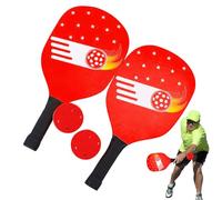Récolte de Boule de cornichons, Palette de Table - Ensemble de Raquettes de Tennis d'extérieur | Étui de Rangement Compact avec 2 pagaies et 2 balles, Accessoires de Sport pour Adultes et
