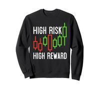 Récompense à Haut Risque - Day Trading & Scalping Chart Traders Sweatshirt