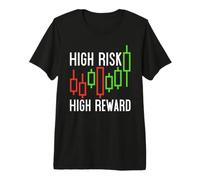 Récompense à Haut Risque - Day Trading & Scalping Chart Traders T-Shirt Haut de Gamme