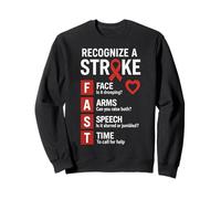 Reconnaître la Sensibilisation aux Accidents vasculaires cérébraux des survivants du Guerrier Rapide Sweatshirt