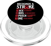 Reconnaître la Sensibilisation aux Accidents vasculaires cérébraux des survivants du Guerrier Rapide PopSockets PopGrip pour MagSafe
