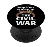 Reconstitution de la Guerre Civile américaine Reenactor War History Fan PopSockets PopGrip Adhésif