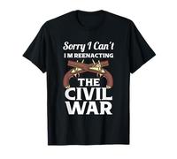 Reconstitution de la guerre civile américaine Reenactor War History Fan T-Shirt