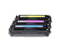 Reconstruite pour HP couleur LaserJet CM 1312 WI MFP - 125A / CF373AM - Toner ensemble cyan, magenta, jaune - pour ca. 3 x 1.400 pages (5% couverture)