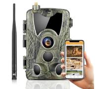 RecorCam Camera de Chasse 4G APP, 4K 120MP Caméra Chasse avec Carte SIM, Envoi de Photos, Vidéo en Direct, Piege Photographique Nocturne 850 nm IR LED, Caméra de Chasse avec Détecteur de Mouvement