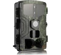 RecorCam Caméra de Chasse, 50MP 4K HD Camera Chasse Nocturne, IR 850nm Piege Photographique, 0.2s Capture Rapide, Étanche IP65, Camera Chasseur avec Carte de 32 G (HC809A)