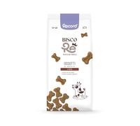 Record - BiscoRe Biscuits pour Chiens Viande, composé de 1 kg Snacks croustillants et naturels, cuits au Four, sans conservateurs ni Huile de Palme, légers, Digérables et Savoureux